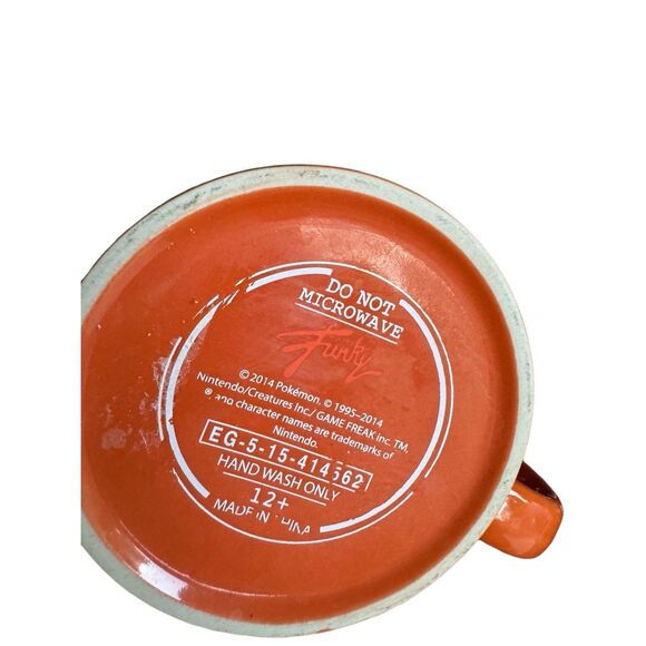 Pokémon Charmander Orange Foil Print Ceramic Coffee Mug 20oz "Gotta Catch Em All - Picture 3 of 5